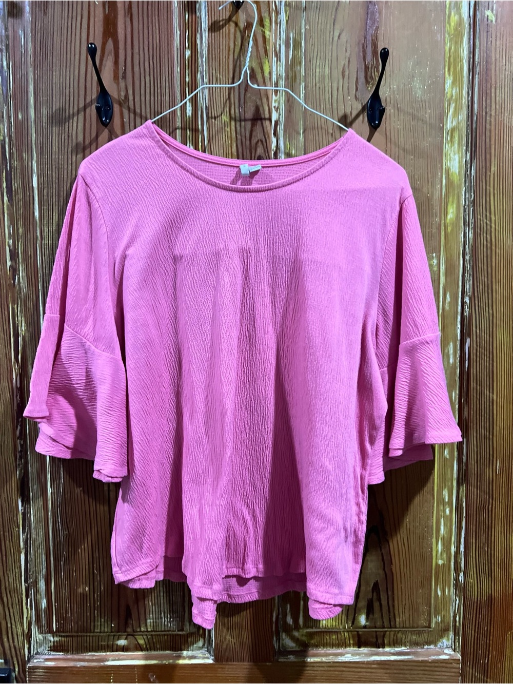 Cato Pink Bell Sleeve Tunic Top